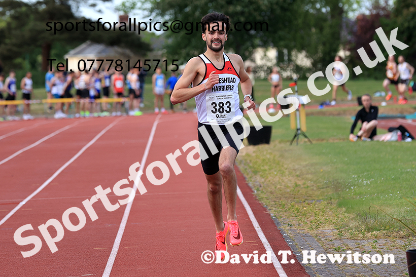 The 3000 metres, 2025 NEGP No 2, Monkton Stadium, Wednesday, May 28th. Photo: David T. Hewitson/Sports for All Pics